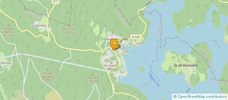 localisation de l'entreprise SCI LES LONGES  PEYRAT-LE-CHATEAU