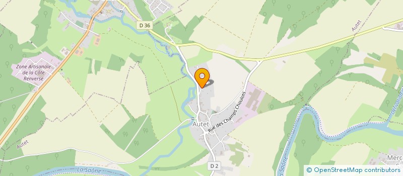 localisation de l'entreprise SCI LES LONGS CHAMPS  AUTET