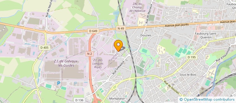 localisation de l'entreprise SCI LES LONGUES ROYES  FEIGNIES