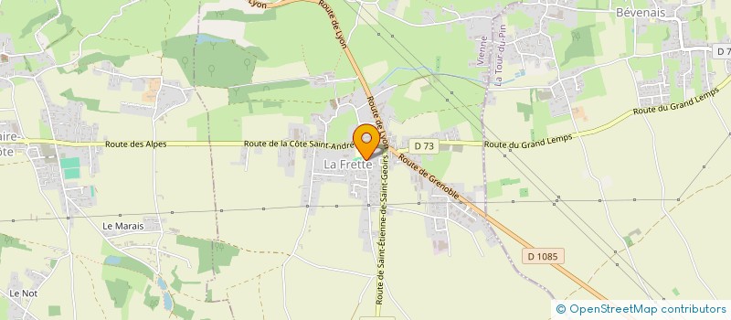 localisation de l'entreprise SCI LES LORETTES  LA FRETTE