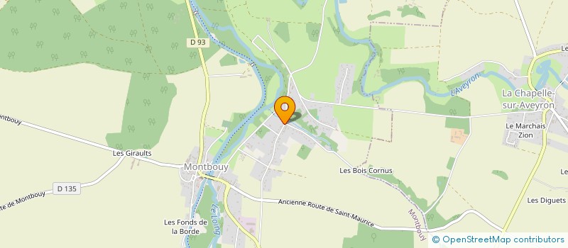 localisation de l'entreprise SCI LES LORRAINS à MONTBOUY