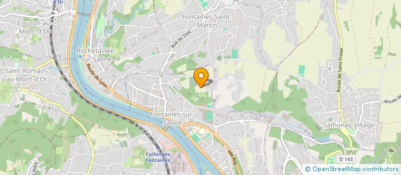 localisation de l'entreprise SCI LES LOUANES  FONTAINES SUR SAONE