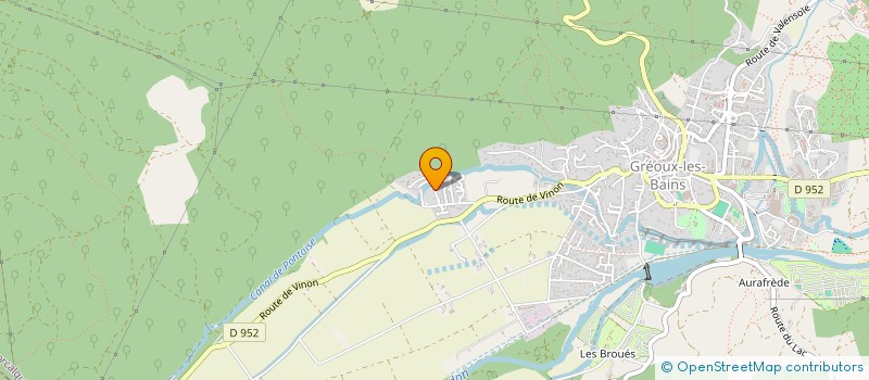 localisation de l'entreprise SCI LES LOULOUS  GREOUX-LES-BAINS