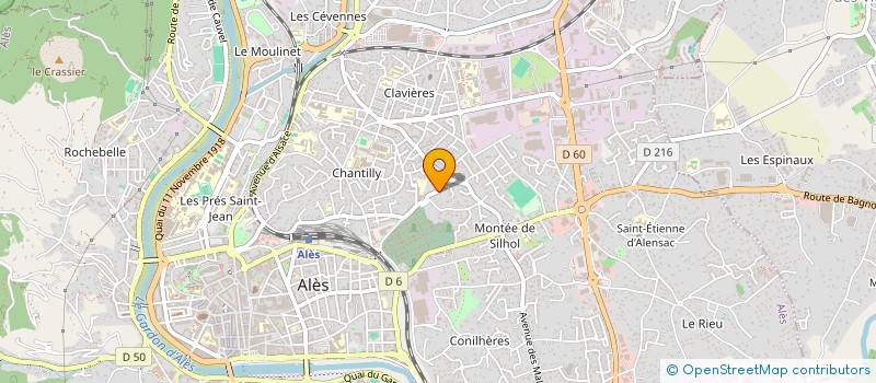 localisation de l'entreprise SCI LES LOULOUS  ALES