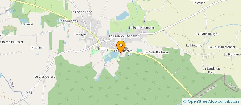 localisation de l'entreprise SCI LES LOUPIOTS  TEILLAY