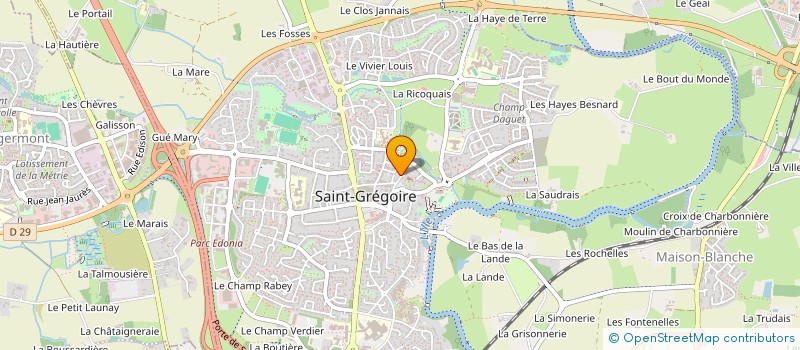 localisation de l'entreprise SCI LES LOUPIOTS D'ABORD  SAINT-GREGOIRE