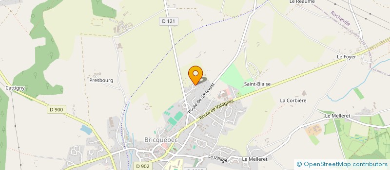 localisation de l'entreprise SCI LES LOUPS à BRICQUEBEC-EN-COTENTIN