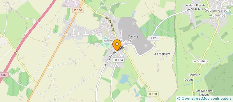 localisation de l'entreprise SCI LES LOUPS BLEUS  MOZE-SUR-LOUET