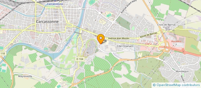 localisation de l'entreprise SCI LES LOUSTICS à CARCASSONNE