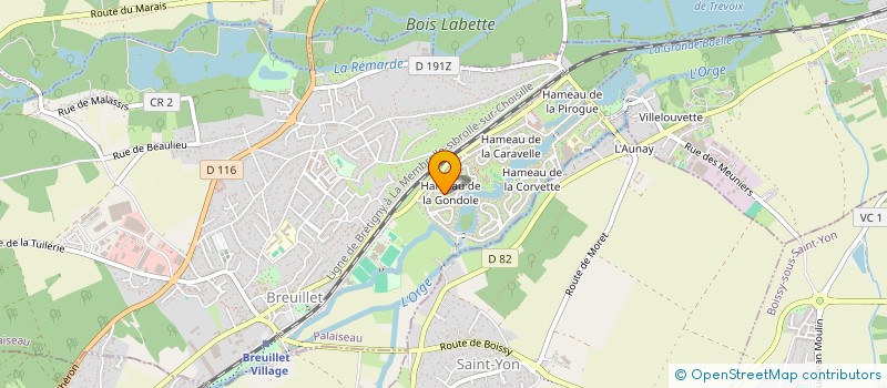 localisation de l'entreprise SCI LES LOUSTICS  BREUILLET