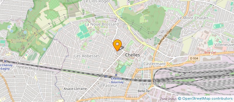 localisation de l'entreprise SCI LES LOUTS  CHELLES