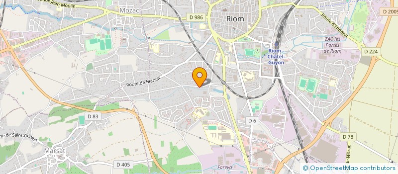 localisation de l'entreprise SCI LES LUAS  RIOM