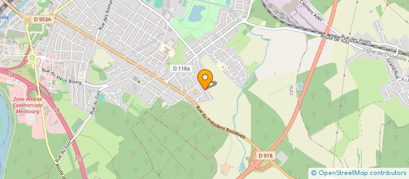 localisation de l'entreprise SCI LES LUCE  YUTZ