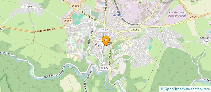 localisation de l'entreprise SCI LES LUCIOLES à AVALLON