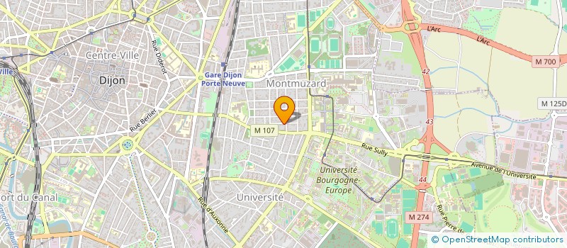 localisation de l'entreprise SCI LES LUCIOLES à DIJON