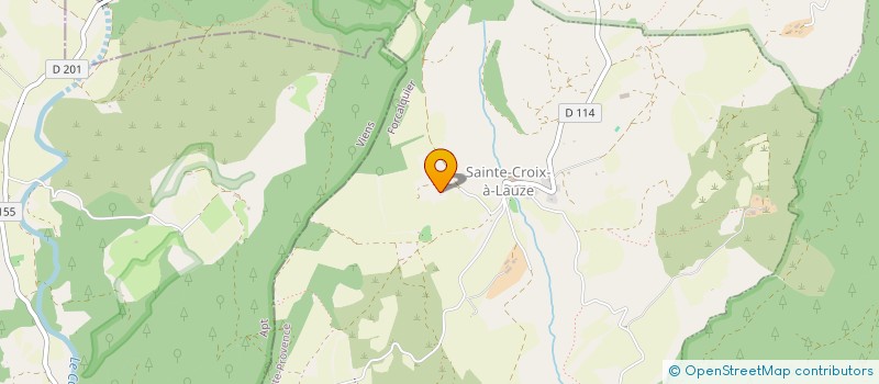 localisation de l'entreprise SCI LES LUCIOLES  AUBENAS-LES-ALPES