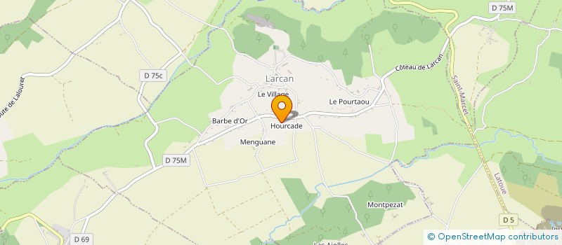 localisation de l'entreprise SCI LES LUCIOLES  LARCAN