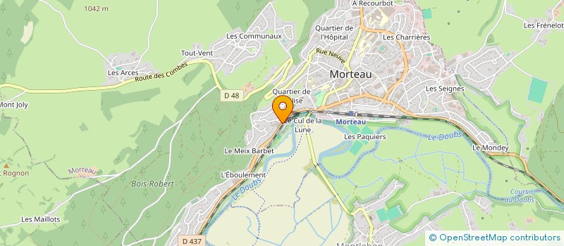 localisation de l'entreprise SCI LES LUPINS  MORTEAU