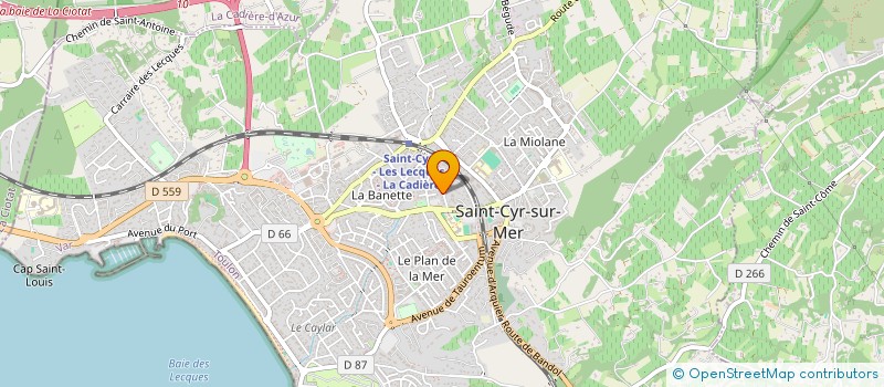 localisation de l'entreprise SCI LES LUPINS à SAINT-CYR-SUR-MER