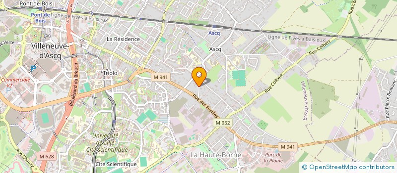 localisation de l'entreprise SCI LES LUPINS à VILLENEUVE-D'ASCQ