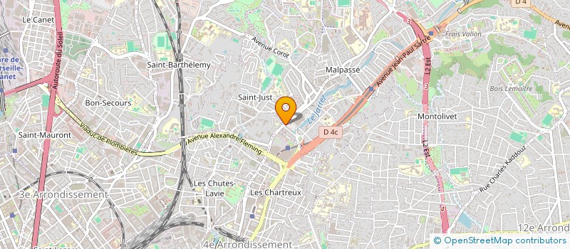 localisation de l'entreprise SCI LES LUZES à MARSEILLE