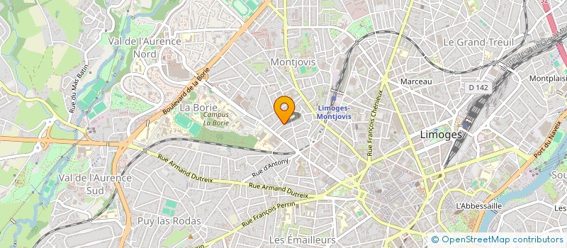 localisation de l'entreprise SCI LES LYCAONS à LIMOGES