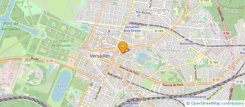 localisation de l'entreprise SCI LES LYS à VERSAILLES