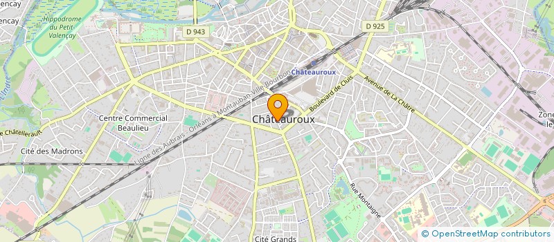 localisation de l'entreprise SCI LES LYS à CHATEAUROUX
