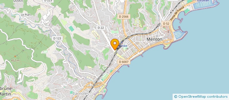 localisation de l'entreprise SCI LES LYS à MENTON