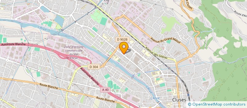 localisation de l'entreprise SCI LES LYS  CLUSES