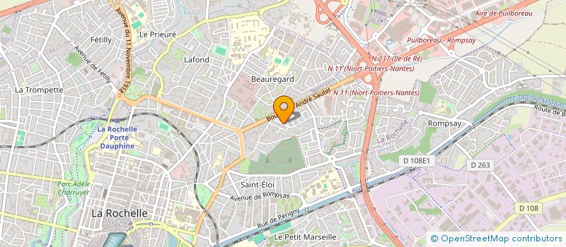 localisation de l'entreprise SCI LES LYS  LA ROCHELLE