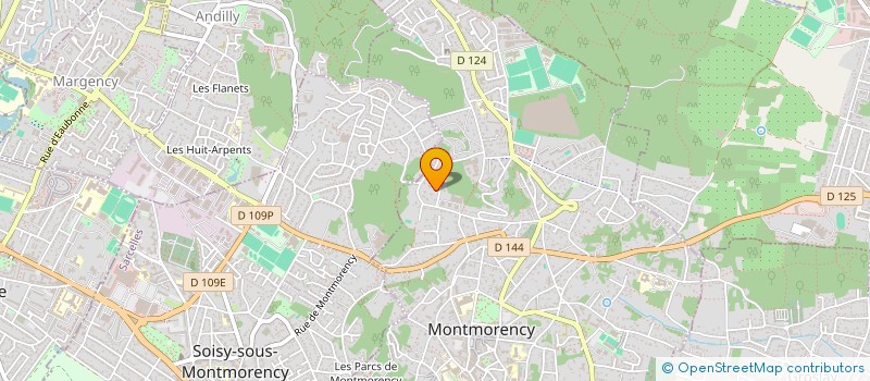 localisation de l'entreprise SCI LES LYS  MONTMORENCY