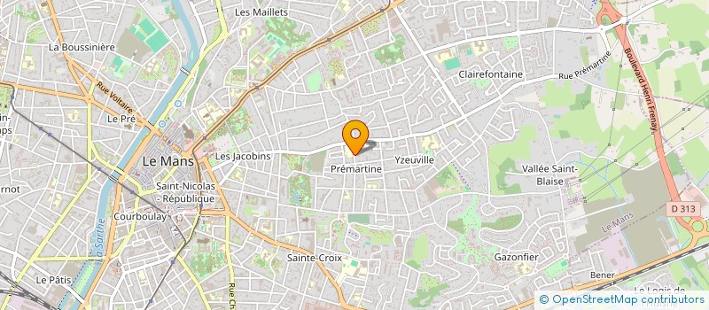 localisation de l'entreprise SCI LES LYS  LE MANS