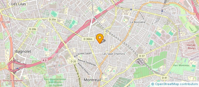 localisation de l'entreprise SCI LES LYS à MONTREUIL