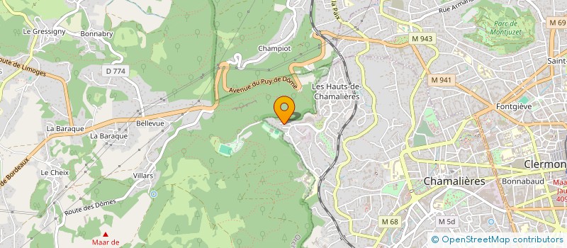 localisation de l'entreprise SCI LES LYS  CHAMALIERES