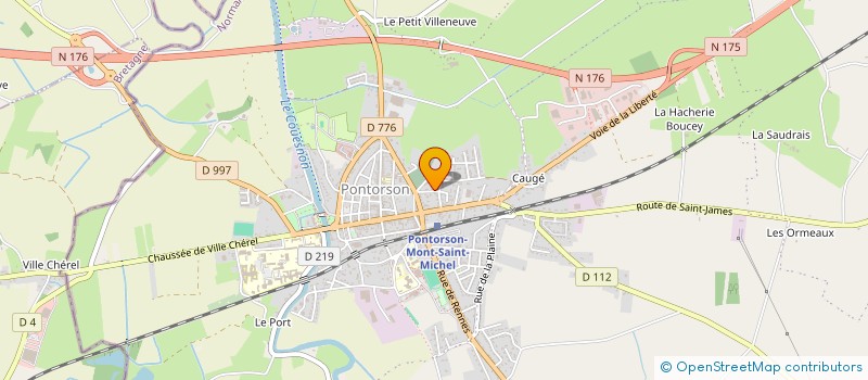 localisation de l'entreprise SCI LES LYS  PONTORSON