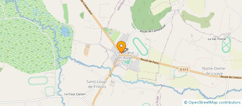 localisation de l'entreprise SCI LES LYS  MEZIDON VALLEE D'AUGE