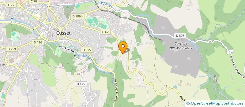 localisation de l'entreprise SCI LES LYS-VICTORIA à CUSSET