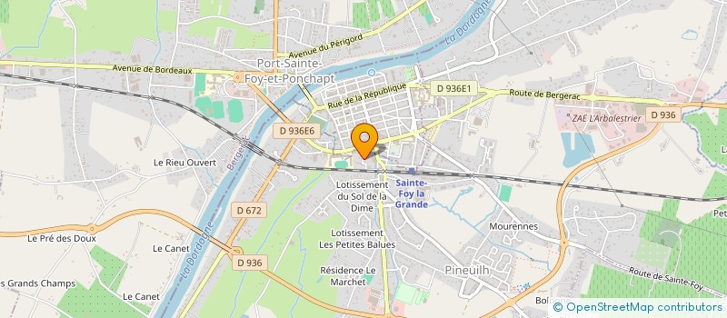 localisation de l'entreprise SCI LES MABILLES  PINEUILH