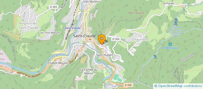 localisation de l'entreprise SCI LES MACHANTS  SAINT-CLAUDE