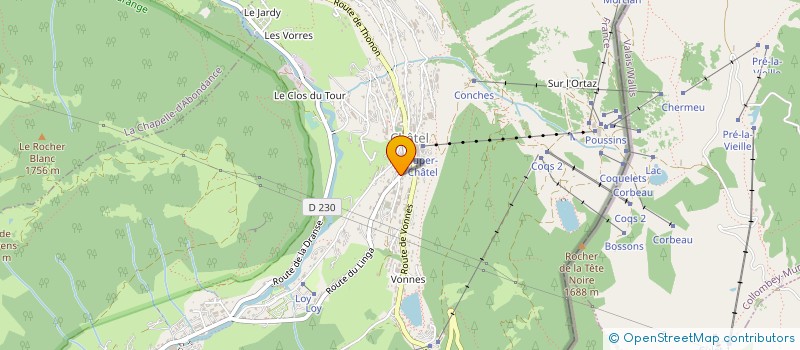 localisation de l'entreprise SCI LES MACHES à CHATEL