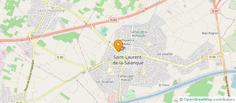 localisation de l'entreprise SCI LES MADELEINES  SAINT-LAURENT-DE-LA-SALANQUE