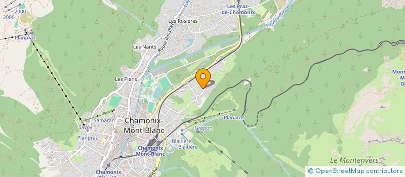 localisation de l'entreprise SCI LES MADRIERS à CHAMONIX-MONT-BLANC
