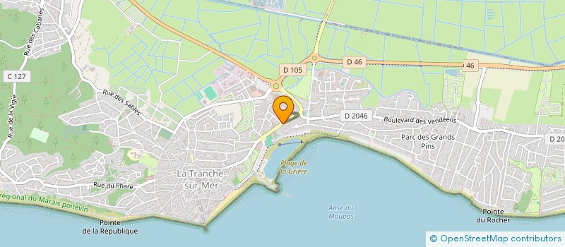 localisation de l'entreprise SCI LES MAGASINS CARRE HUBERT à LA TRANCHE-SUR-MER