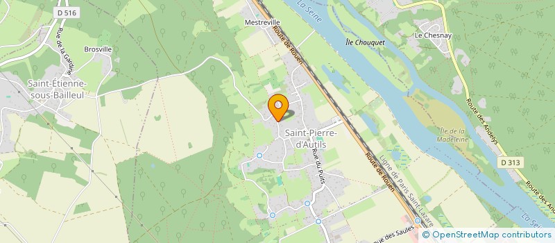 localisation de l'entreprise SCI LES MAGNATES  LA CHAPELLE-LONGUEVILLE