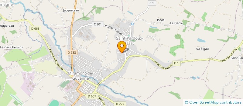 localisation de l'entreprise SCI LES MAGNIOLIAS  SAINT-PARDOUX-ISAAC