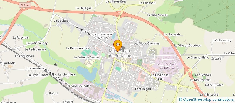 localisation de l'entreprise SCI LES MAGNOLIAS  MONTAUBAN-DE-BRETAGNE