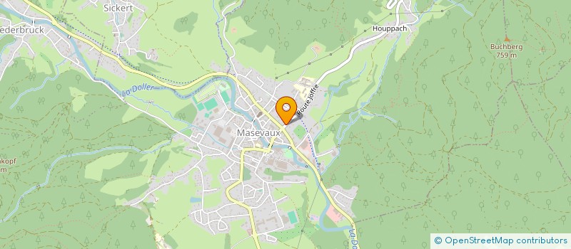 localisation de l'entreprise SCI LES MAGNOLIAS  MASEVAUX-NIEDERBRUCK