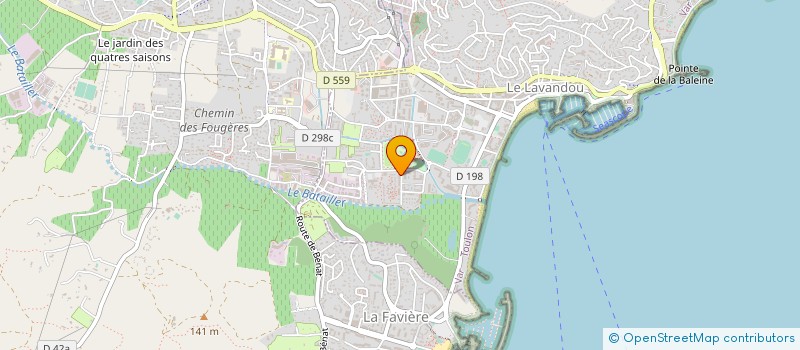 localisation de l'entreprise SCI LES MAGNOLIAS à LE LAVANDOU