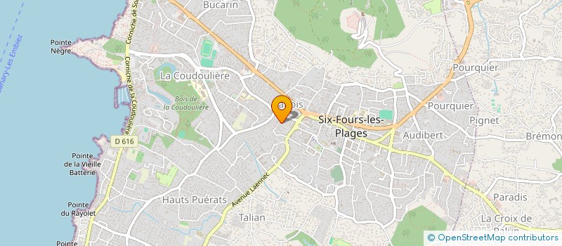localisation de l'entreprise SCI LES MAGNOLIAS à SIX-FOURS-LES-PLAGES